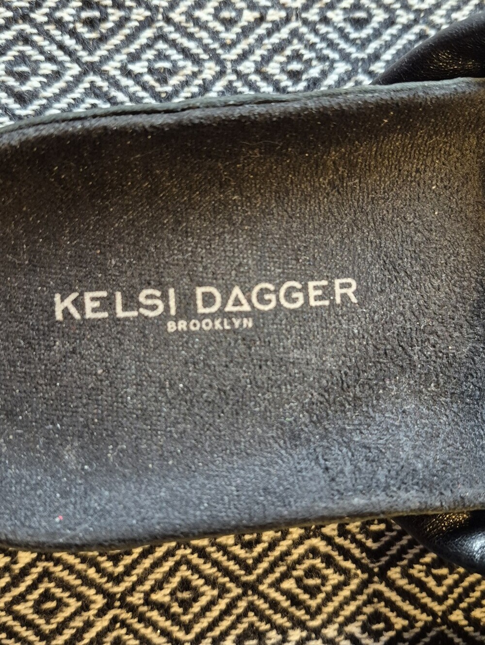 Kelsi Dagger Black And Gold Mules Size 9 - Picture 8 of 10